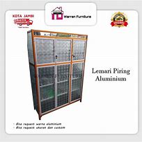 Lemari Piring Aluminium 3 Pintu